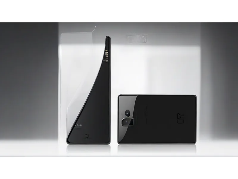 スタイリッシュさが際立つ透明感ある背面